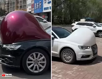 熱波による中国の車のぷっくり膨らむ現象が衝撃を呼ぶ！一体なぜ？